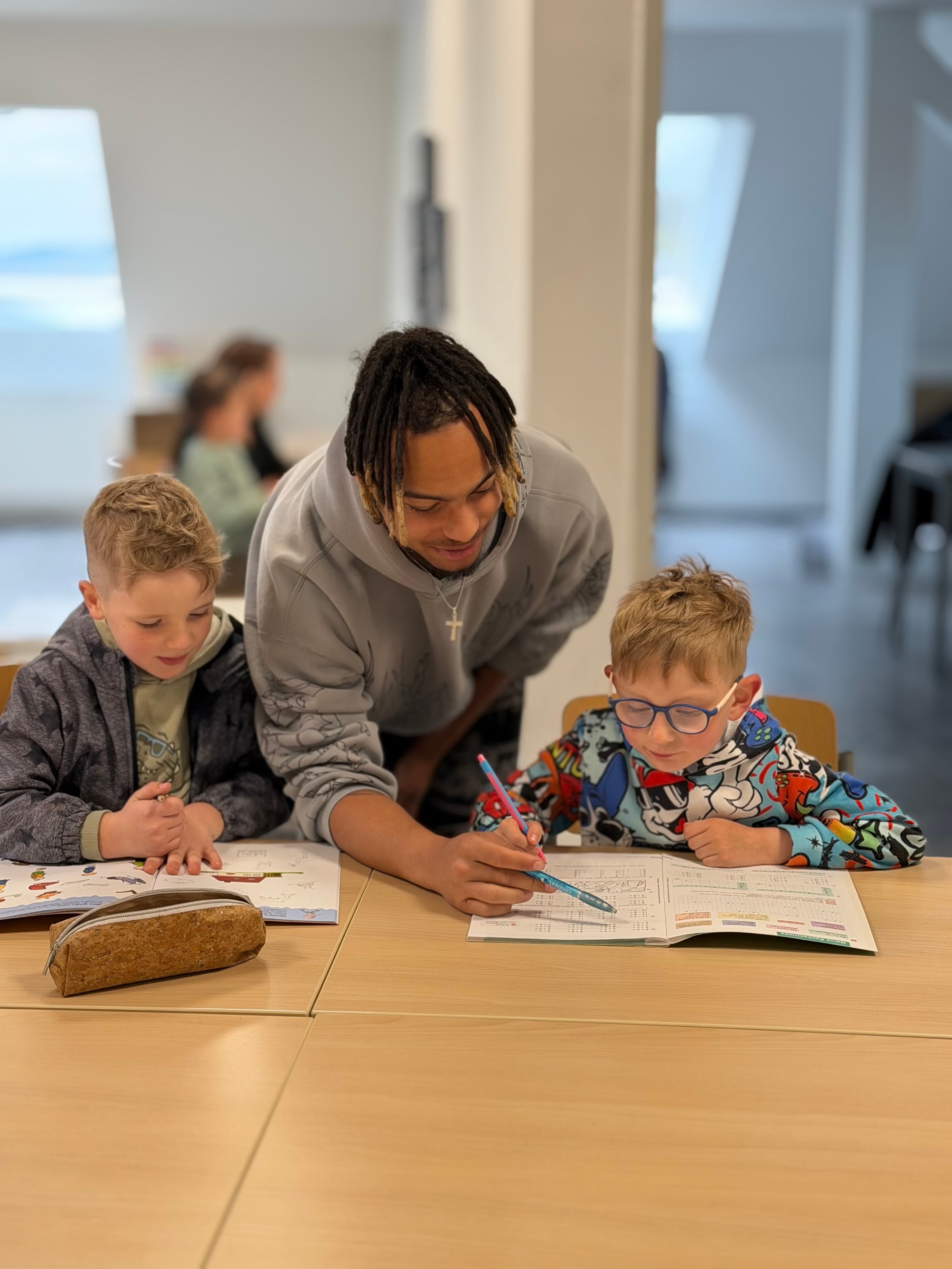 Marcel Ako in der Kathi-Baur-Kindertagesstätte