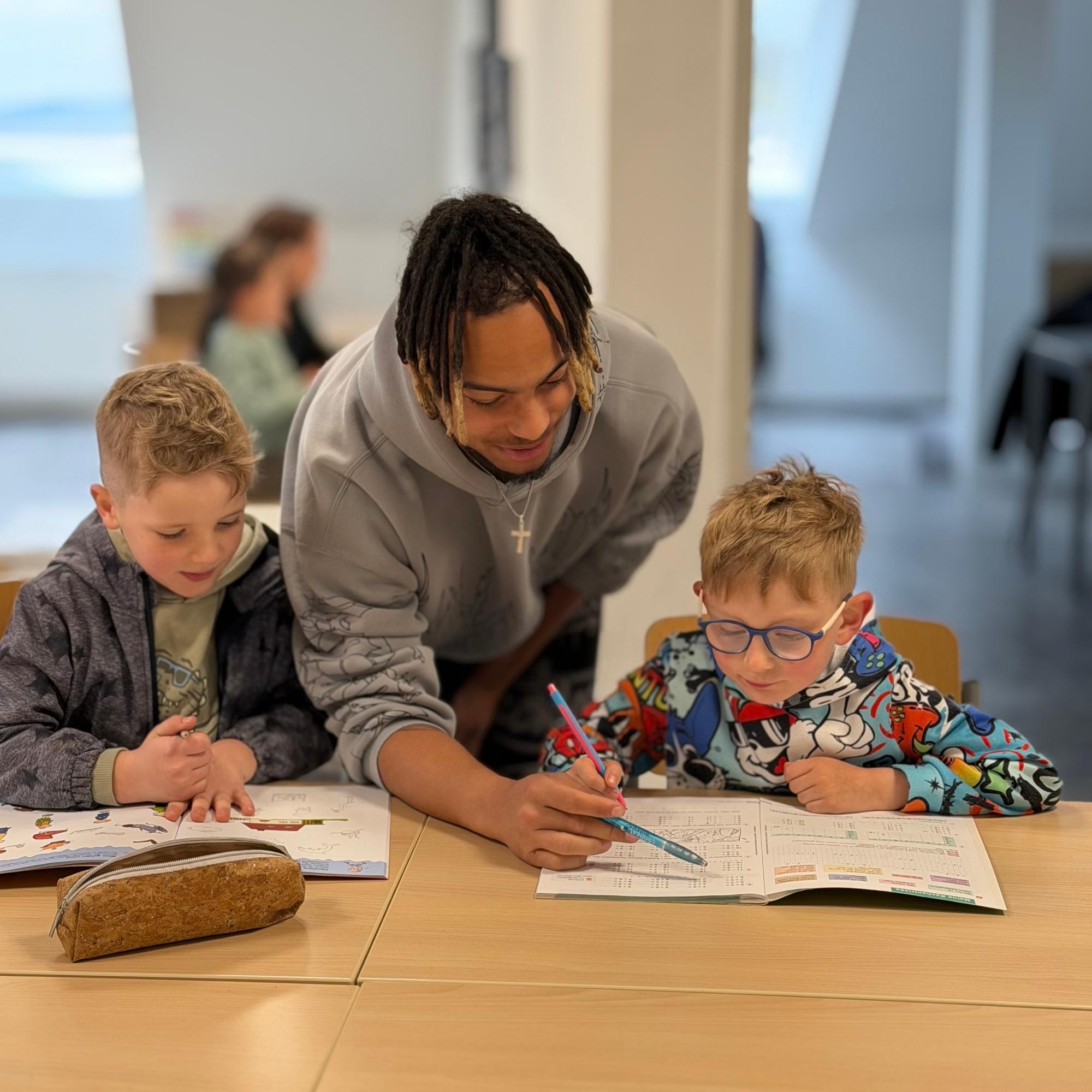 Marcel Ako in der Kathi-Baur-Kindertagesstätte