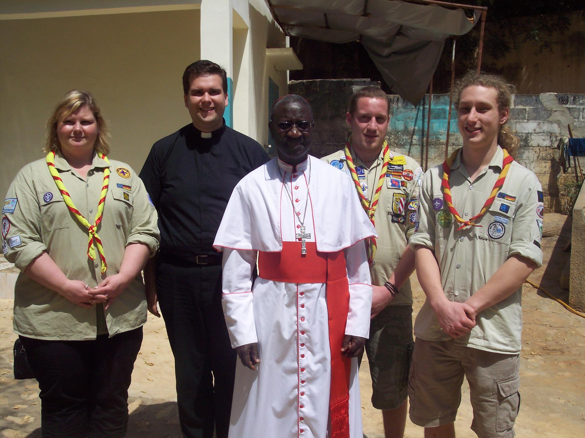 Delegation der DPSG im Senegal - Begegnung mit Kardinal Théodore Adrien Sarr