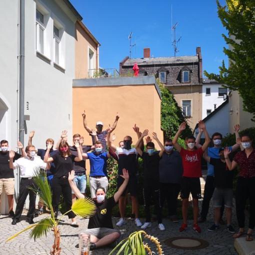 Die Jugendlichen aus Rehau freuen sich, dass sie jetzt zur CAJ gehören.