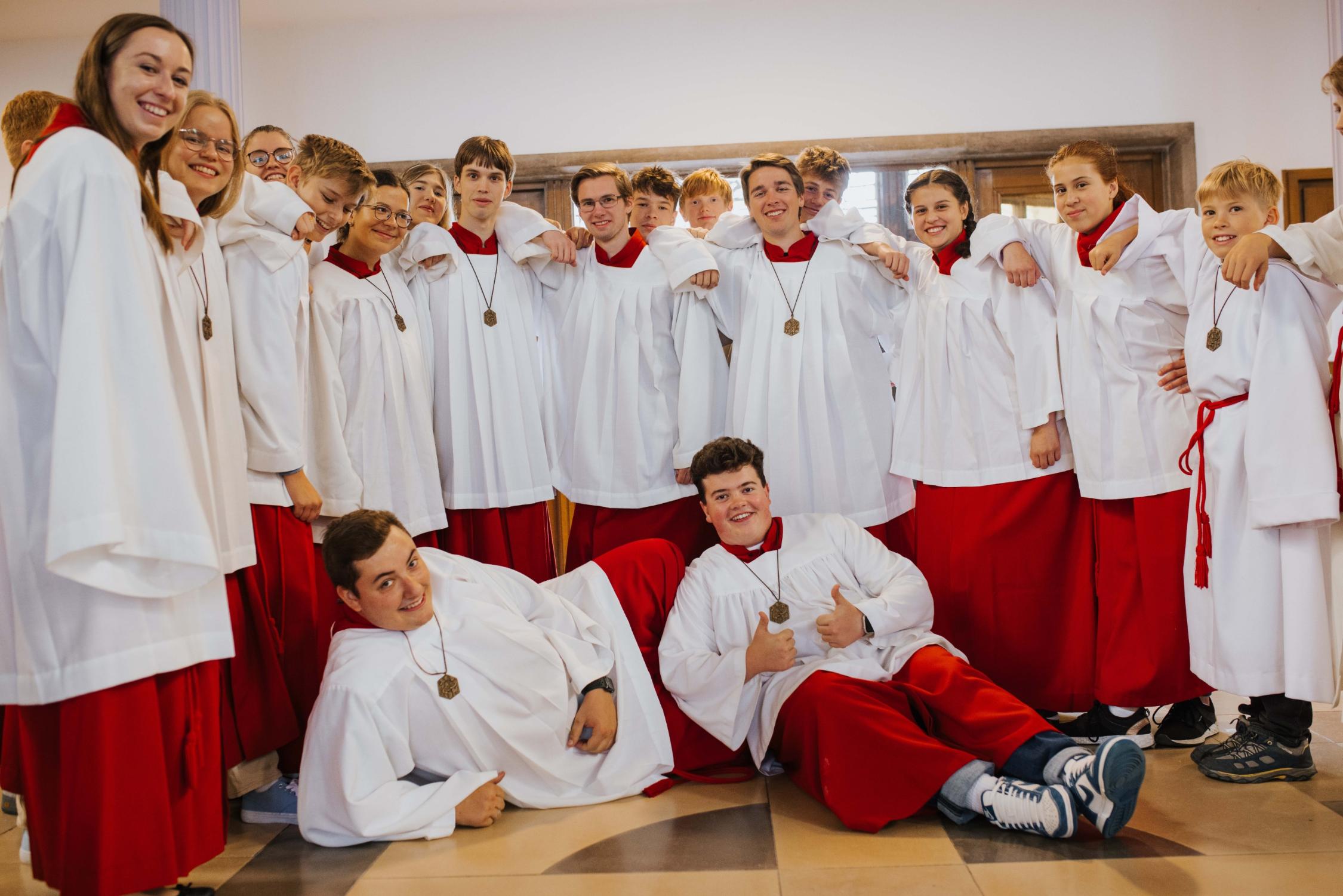 Eine Gruppe von Ministrant*innen aus Hof.