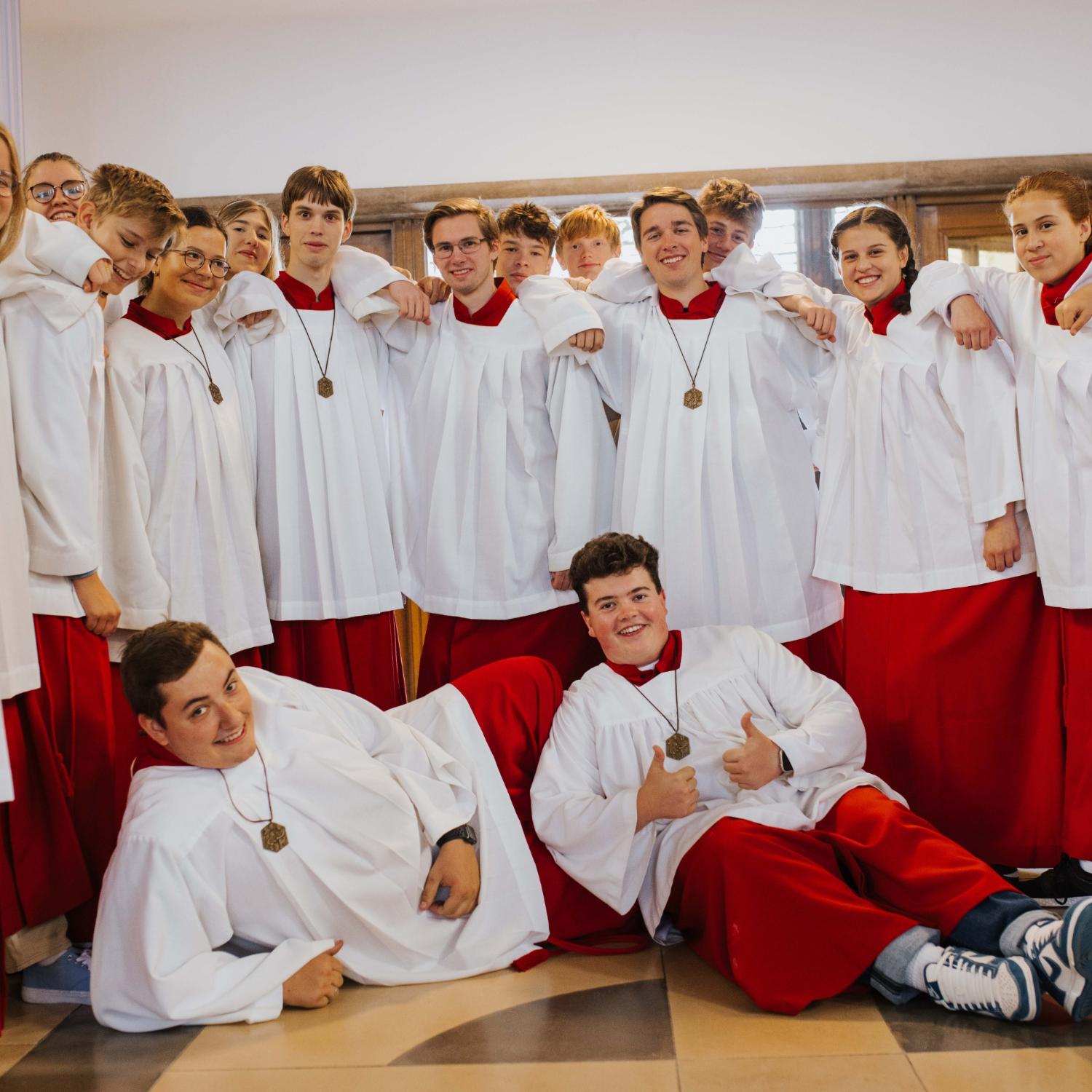 Eine Gruppe von Ministrant*innen aus Hof.