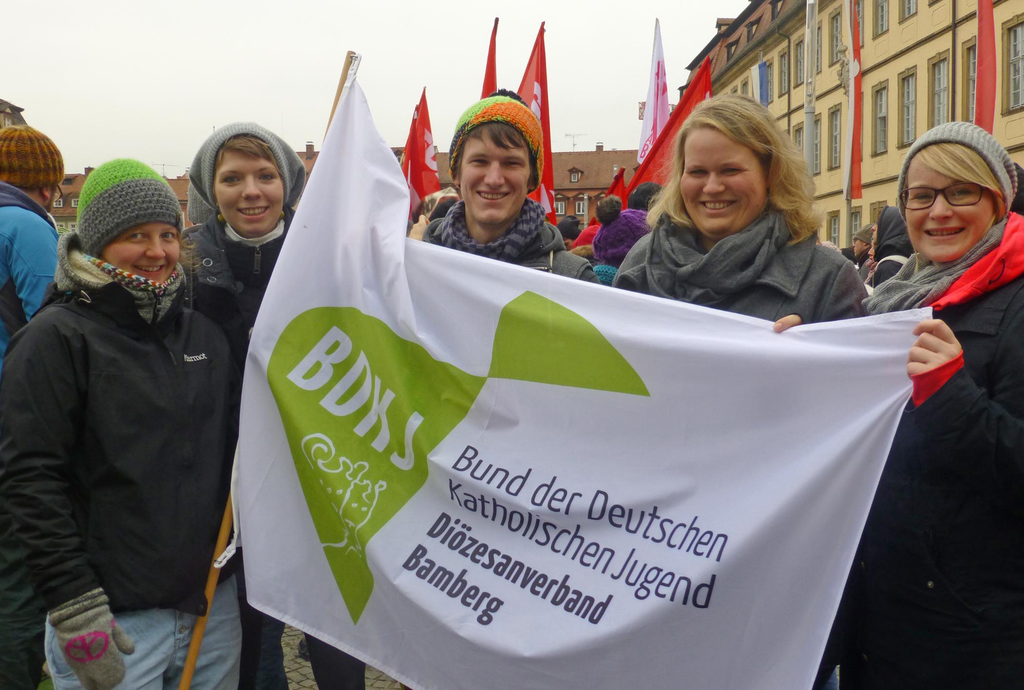 Demo Bamberg wehrt sich gegen Nazis