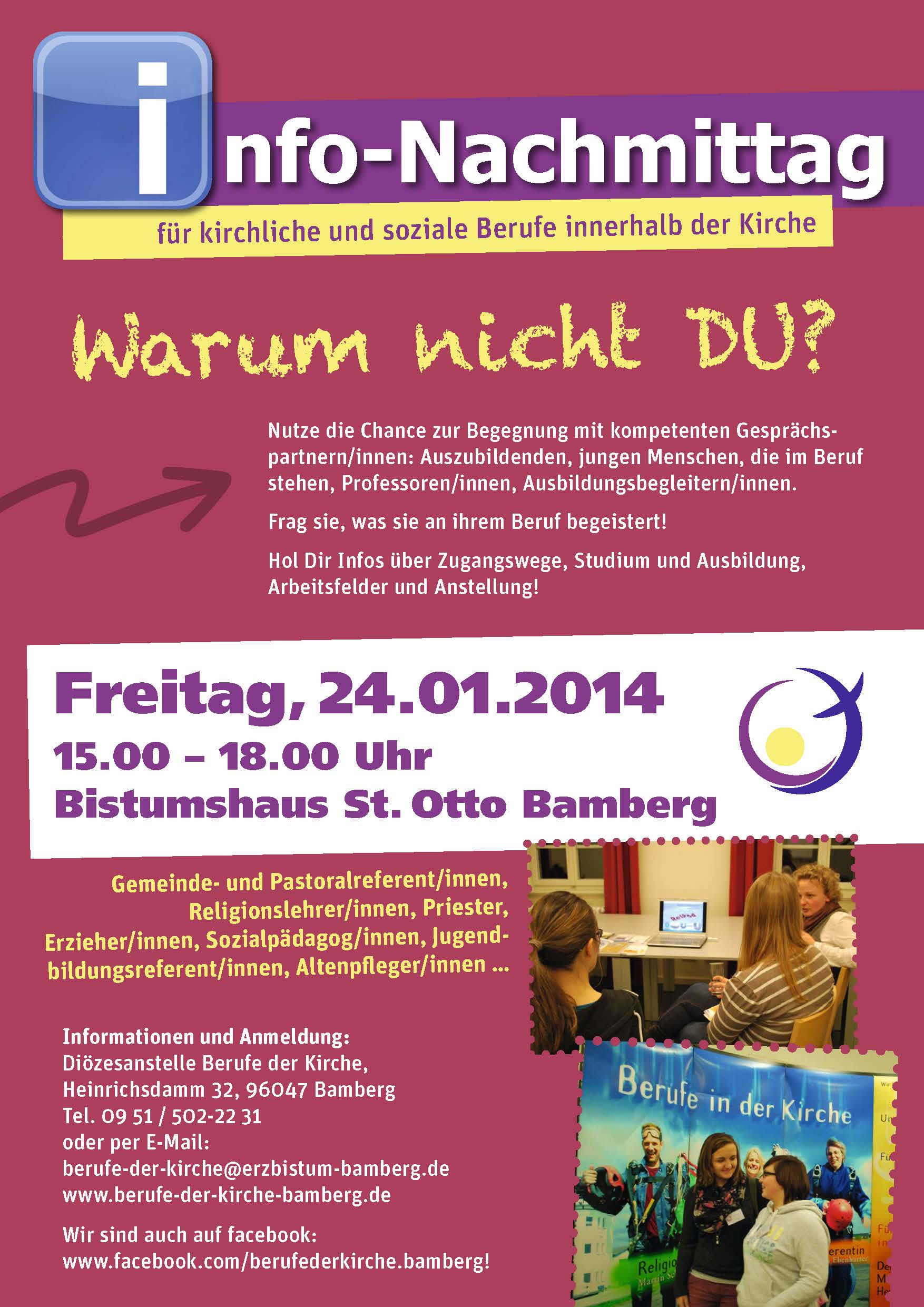 Flyer Info-Nachmittag Berufe der Kirche