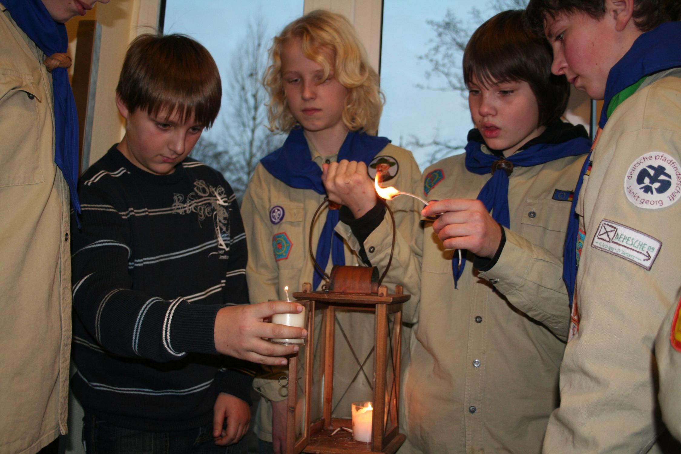 Friedenslicht in Ebensfeld