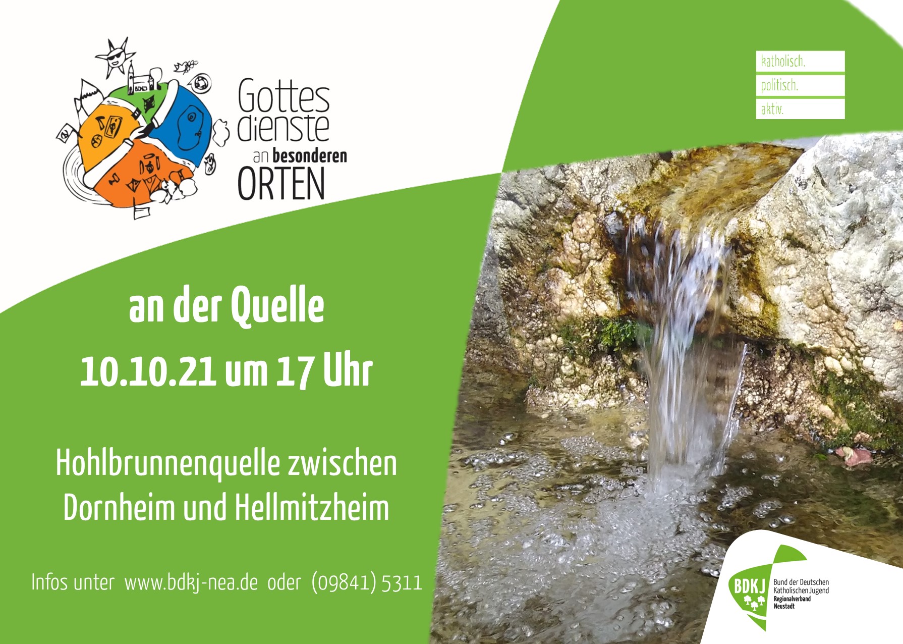 Plakat Gottesdienst an der Quelle 2021