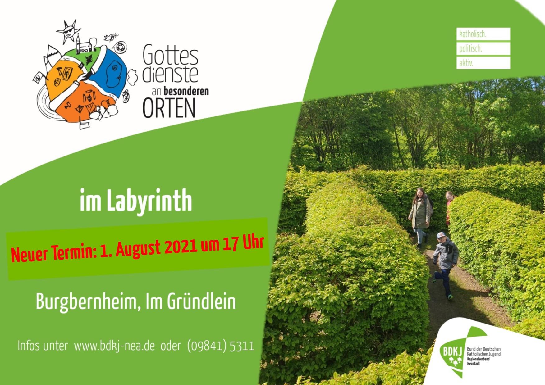 Plakat Gottesdienst im Labyrinth_01.08.2021_2