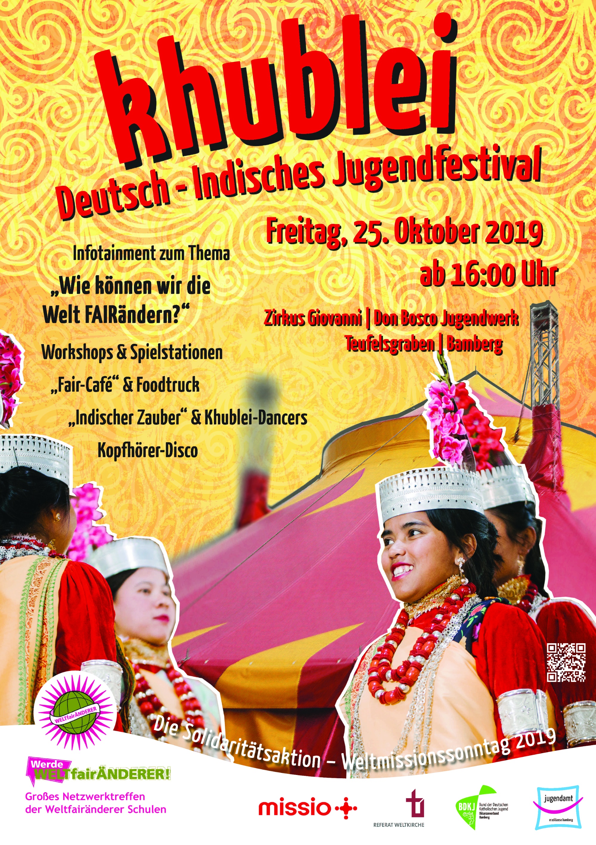 Plakat Khublei Deutsch Indisches Jugendfestival