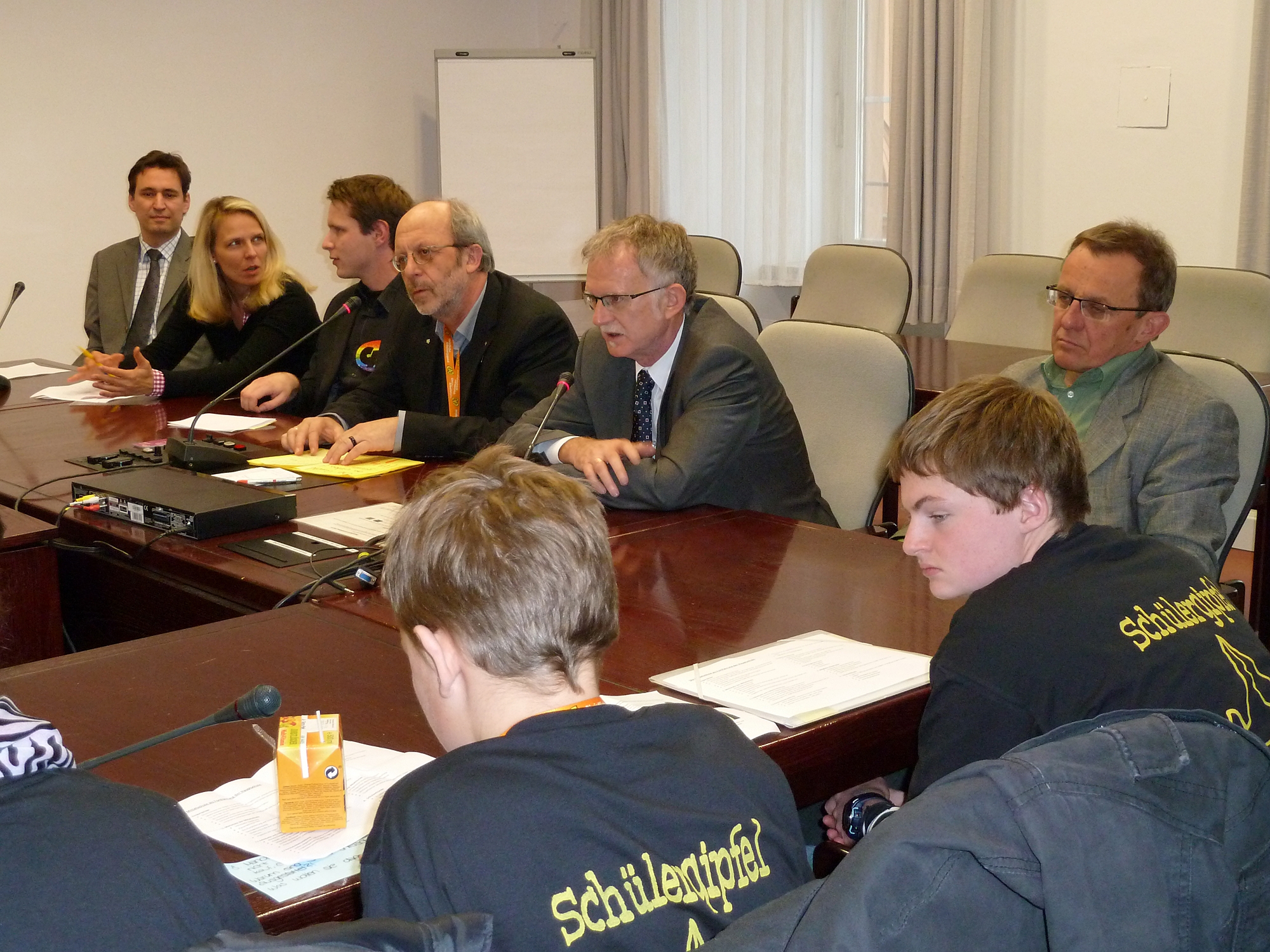 Schüler im Gespräch