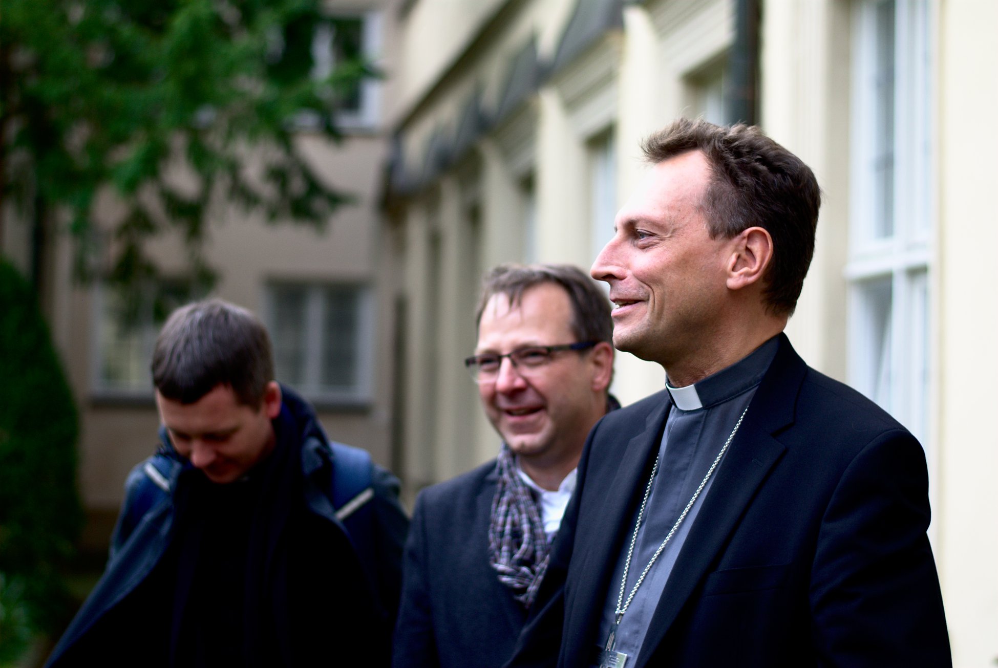 Weihbischof Gösse empfängt Jugendliche aus Stettin in der Domprobstei am 11.10.2019